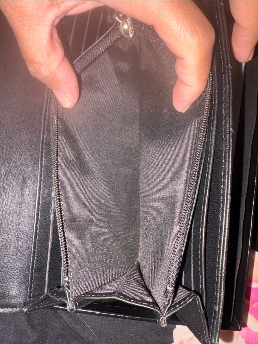 CHANEL Black Quilted Lambskin Leather Wallet - Picture 7 of 10